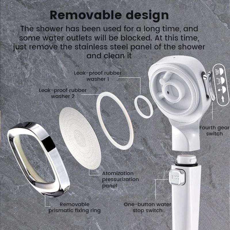 High Pressure Shower Head Water