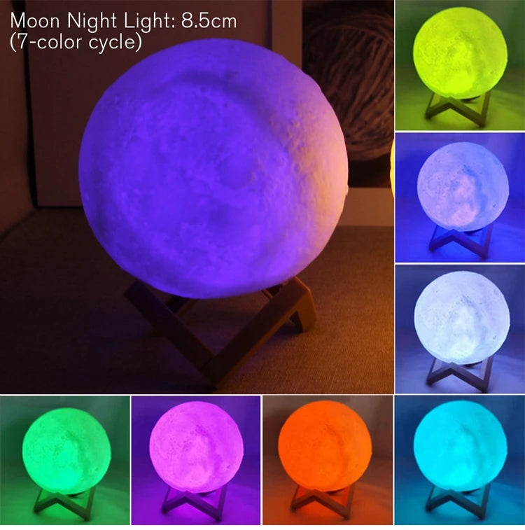 Moon Lamp LED Night 8cm