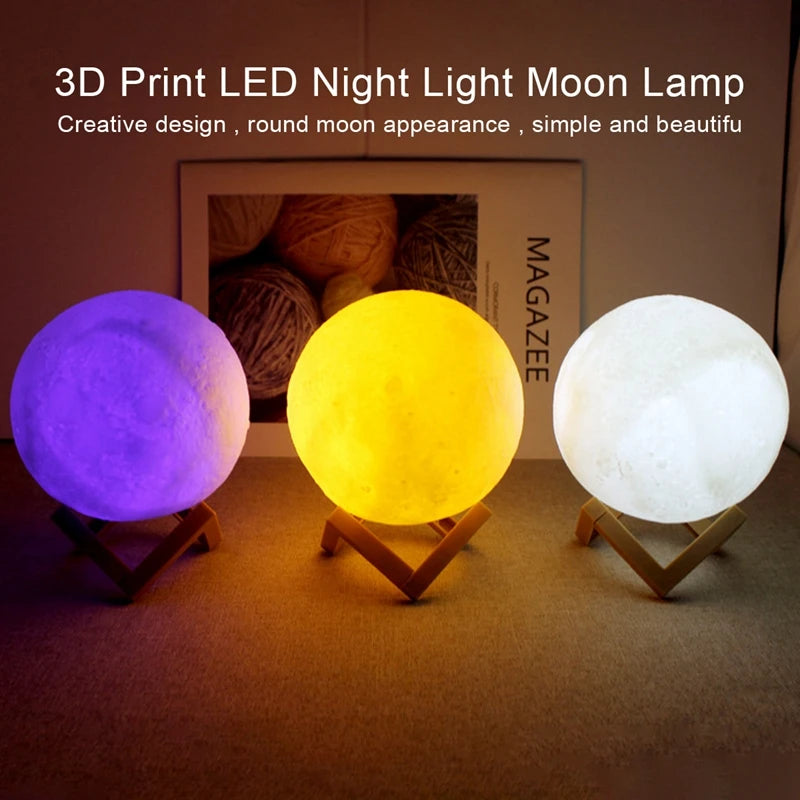 Moon Lamp LED Night 8cm
