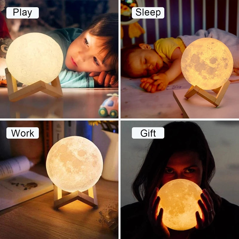 Moon Lamp LED Night 8cm